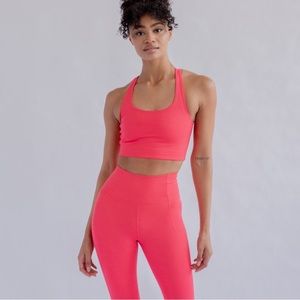 Girlfriend Collective Paloma Bra in Geranium